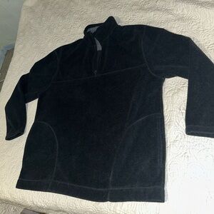 Women’s Size Large St. John's Bay Soft Black Fleece Jacket Pullover